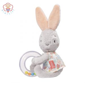 عروسک خرگوش با جغجغه بیبی فن