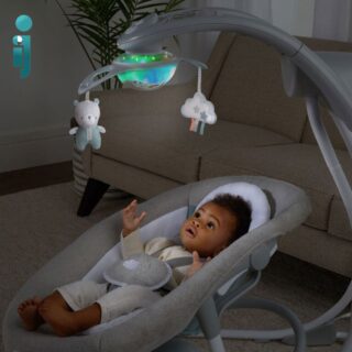 تاب برقی دوکاره ingenuity Dream Comfort به همراه چراغ و اسباب بازی و نوزاد