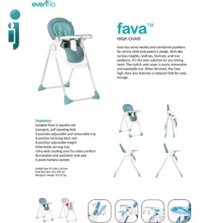 صندلی غذا ایون فلو Fava اطلاعات در حالت جمع آبی