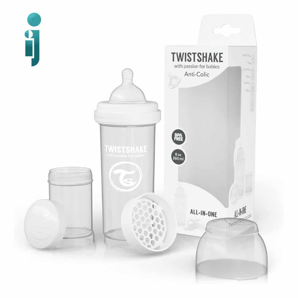 شیشه شیر تویست شیک مدل‬ ‫Twistshake ‬ ‫260 میلی لییتر‬ ‫۱ عددی رنگ سفید