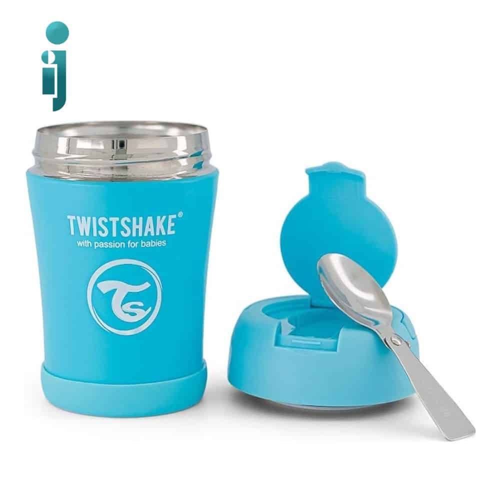 ‫فلاسک غذا تویست شیک مدل‬ ‫Twistshake ‬ ‫350 میل‬ آبی پاستل