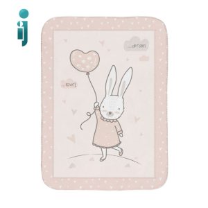 ‫پتو نوزاد کیکابو مدل ۱۴۰*۱۱۰‬ ‫kikkaboo Rabbits In Love‬