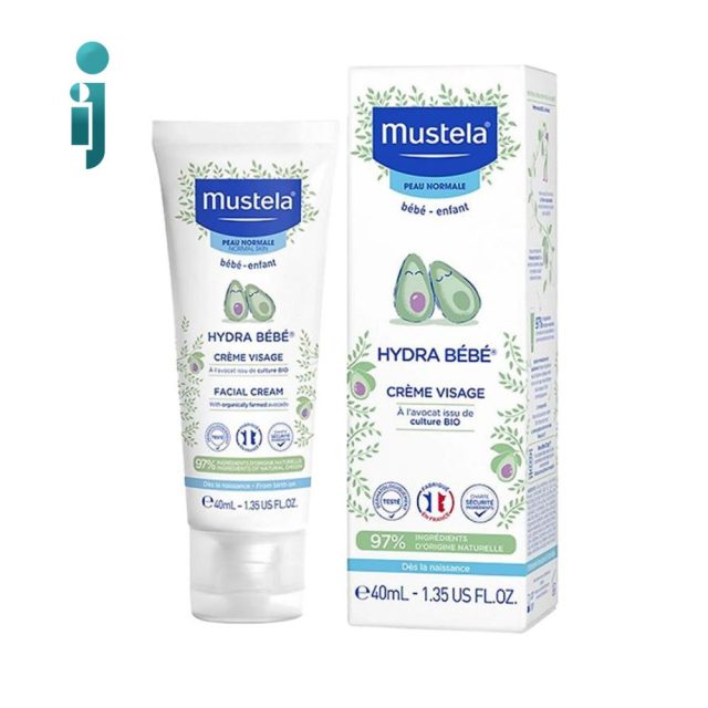 ‫کرم نوزاد مرطوب کننده صورت موستلا مدل‬ ‫Mustela Hydra bebe‬ ‫۴۰ میل‬ بی رنگ