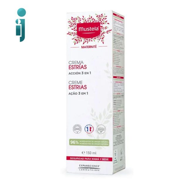 کرم ضد ترک بارداری موستلا مدل‬ ‫Mustela Creme vergetures‬ ‫150میل‬ بی رنگ