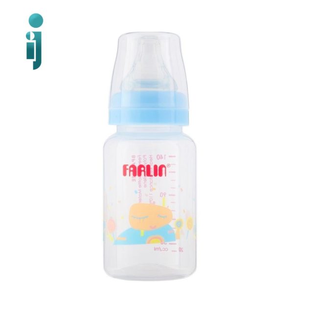 ‫شیشه شیر طلق فارلین مدل‬ ‫Farlin 41016‬ ‫140 میل آبی