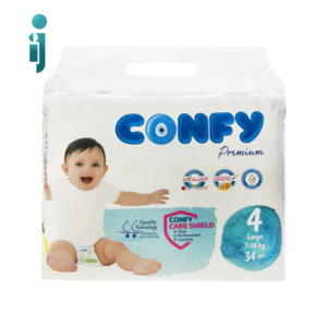 پوشک نوزاد کانفی سایز ۴ مدل‬ ‫Confy ‬ ‫۳۴ عدد‬ی