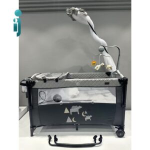 ‫تخت و پارک بوربای مدل‬ ‫Burbay BK100‬ خرس ماه-طوسی