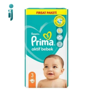 پوشک بچه پریما Prima سایز3 بسته 62 عددی ترک