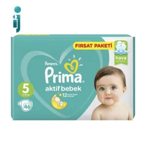 پوشک بچه پریما Prima سایز5 بسته 46 عددی ترک