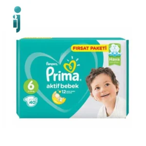 پوشک بچه پریما Prima سایز6 بسته 40 عددی ترک